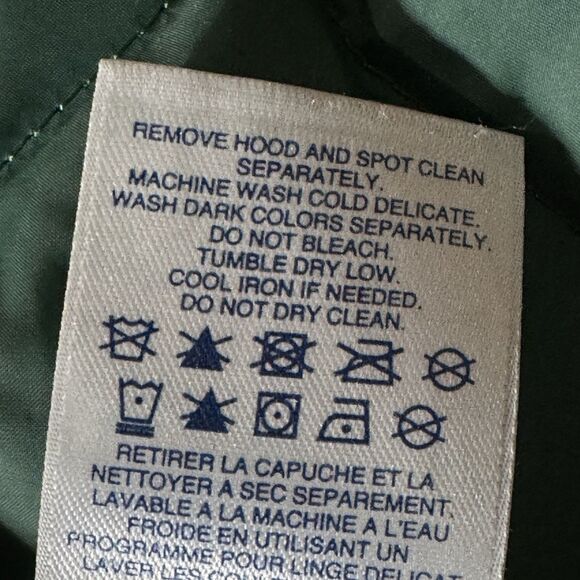 Land’s End Expedition Down Parka Winter Coat Hooded Womens Small Forest Green - Picture 13 of 14